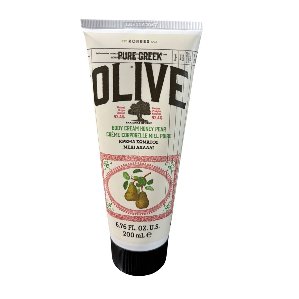 NEW‎ KORRES Pure Greek Olive Body Cream- Honey Pear 200ml